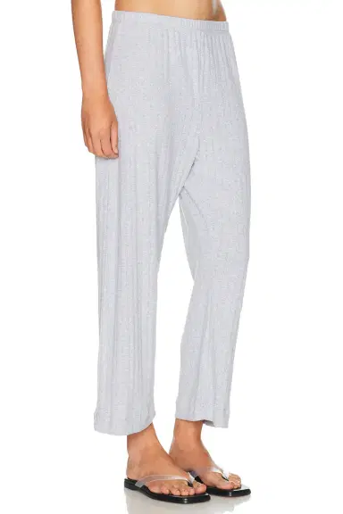 LESET Pointelle Crop Wide Leg Pant | Thumbnail 3