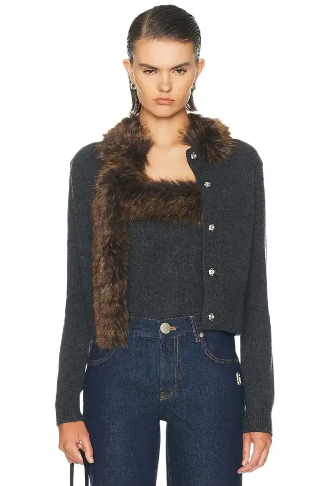 Marc Jacobs Faux Fur Lined Cardigan