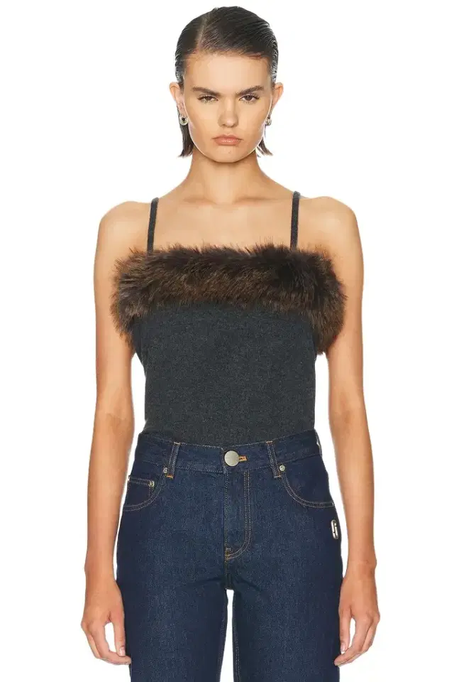 Marc Jacobs Faux Fur Lined Tank Top