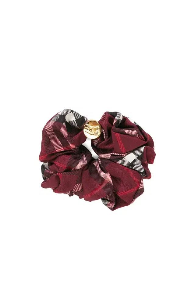 Burberry Silk Check Scrunchie