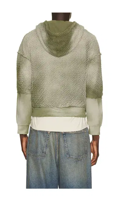 Strike Oil Double Sleeve Net Zip Hoodie | Thumbnail 7
