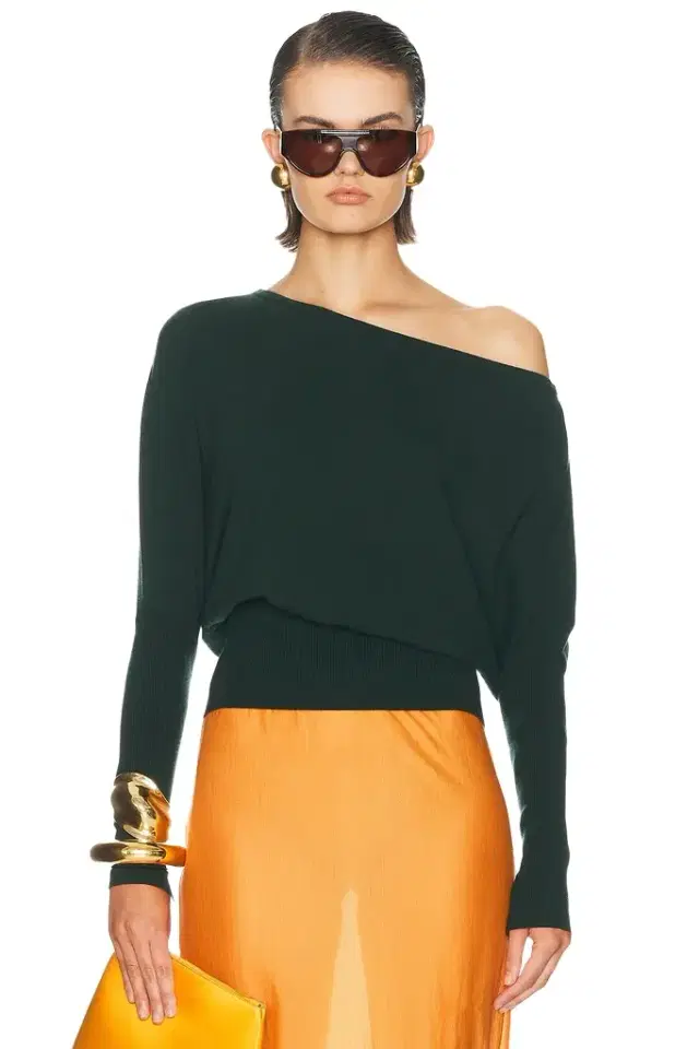 Simkhai Lavina Draped Off Shoulder Sweater