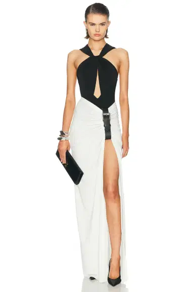 Sid Neigum Floor Length Gathered Belt Skirt | Thumbnail 5