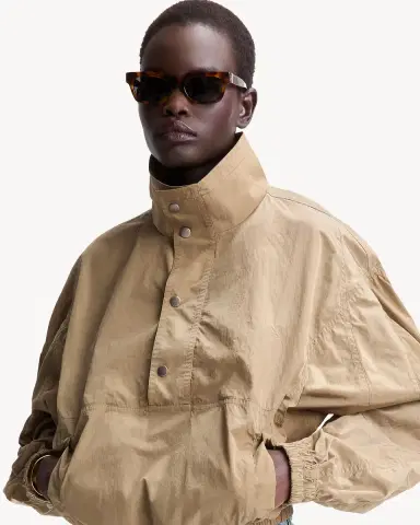 Yves Saint Laurent CASSANDRE windbreaker in crinkled | Thumbnail 2 Yves Saint Laurent CASSANDRE windbreaker in crinkled | Thumbnail 2