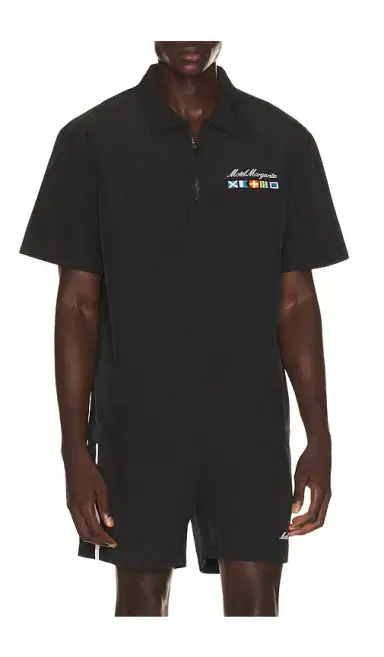 Motel Margarita Squal Quarter Zip Shirt | Thumbnail 2