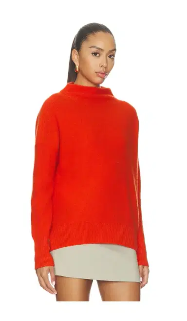 Vince Boiled Funnel Neck Pullover Sweater | Thumbnail 2