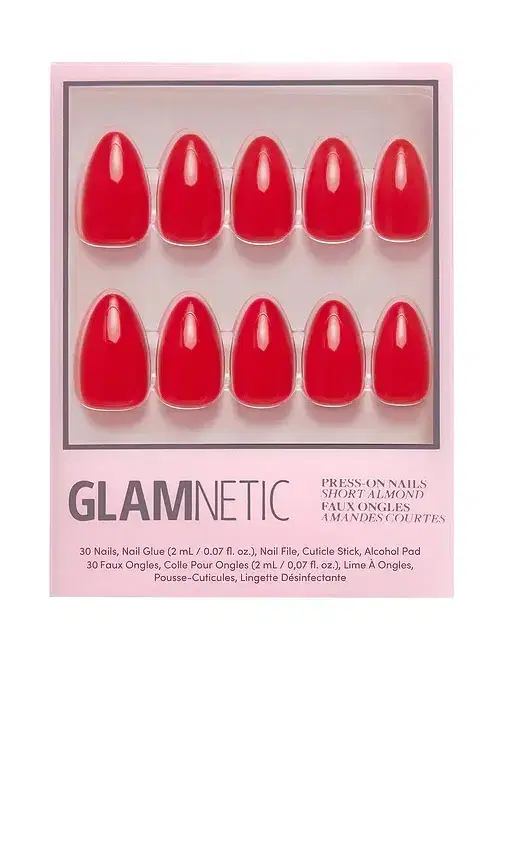 Glamnetic Fiery Red Press-On Nails