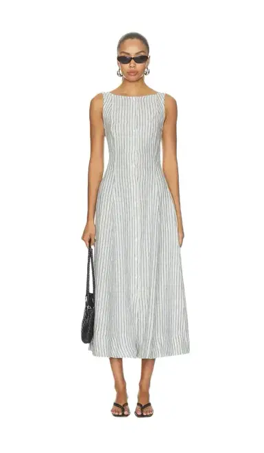 Polo Ralph Lauren Boat Neck Sleeveless A Line Dress | Thumbnail 1
