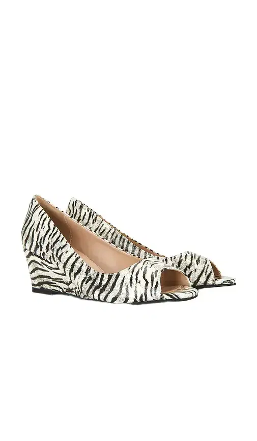 NIIHAI Open Toe Mule Wedge