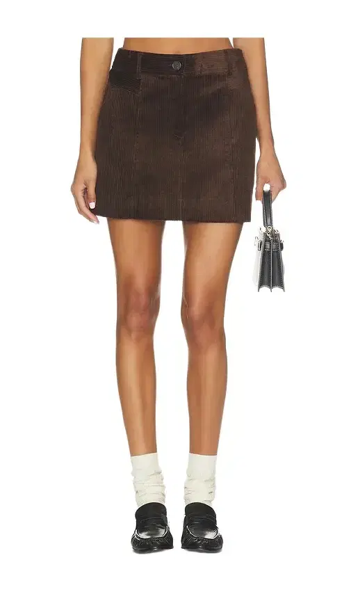 PAIGE Camden Corduroy Skirt