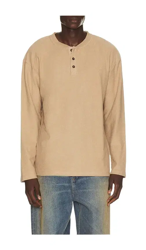 Rhythm Vintage Terry Long Sleeve Henley