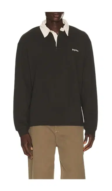 Rhythm Koa Vintage Rugby Long Sleeve Polo | Thumbnail 1