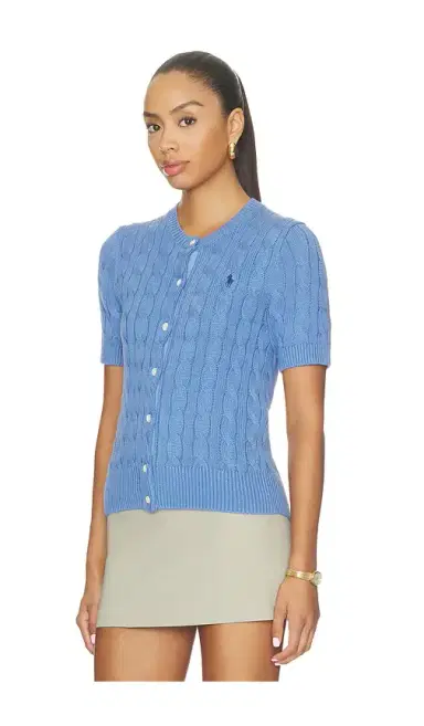 Polo Ralph Lauren Short Sleeve Crew Neck Cardigan | Thumbnail 2