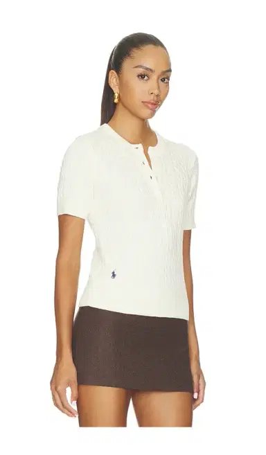 Polo Ralph Lauren Cotton Short Sleeve Henley Sweater | Thumbnail 2