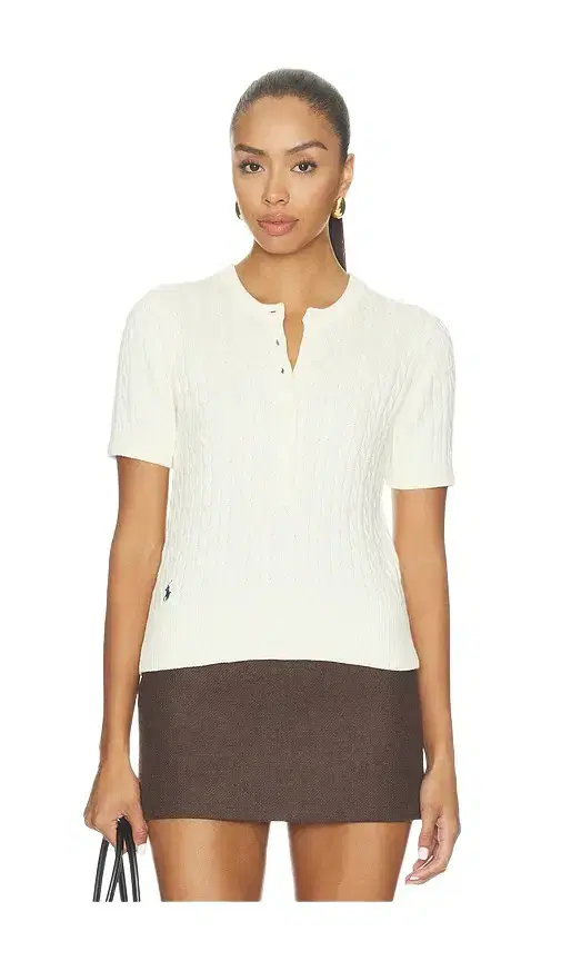 Polo Ralph Lauren Cotton Short Sleeve Henley Sweater