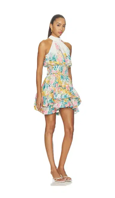 Elliatt Clementina Halter Neck Fit And Flare Mini Dress | Thumbnail 2