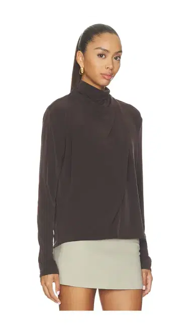 Vince Longsleeve Draped Cowl Blouse | Thumbnail 2