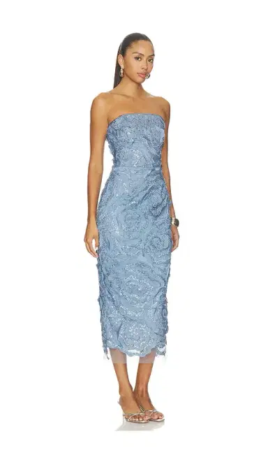 Elliatt Elisa Strapless Midi Dress | Thumbnail 2