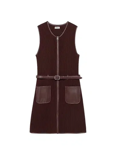 Simkhai Women's Viretta Rib-Knit Mini Dress - Fig | Thumbnail 1 Simkhai Women's Viretta Rib-Knit Mini Dress - Fig | Thumbnail 1