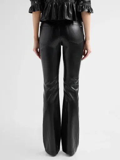 Cinq à Sept Women's Stevie Faux-Leather Pants - Black | Thumbnail 3