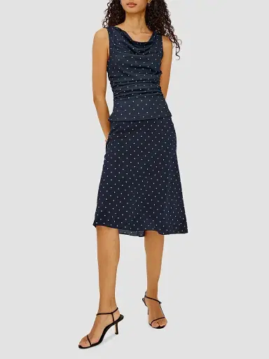 RAILS Women's Fete Polka Dot Top - Navy Polka Dots | Thumbnail 2