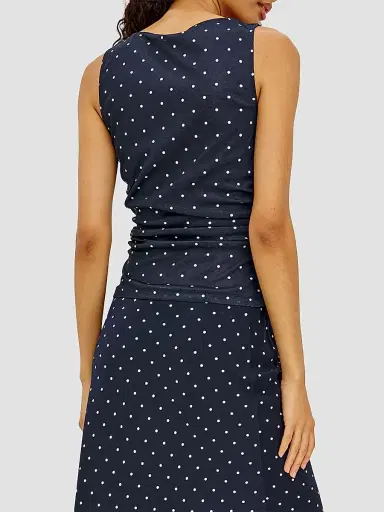 RAILS Women's Fete Polka Dot Top - Navy Polka Dots | Thumbnail 3