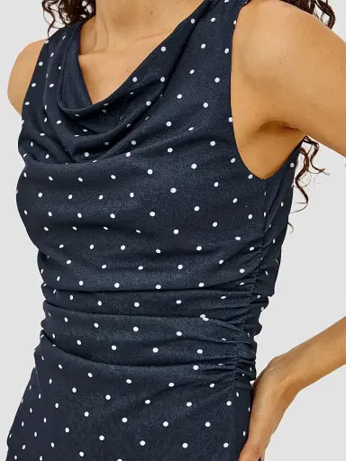 RAILS Women's Fete Polka Dot Top - Navy Polka Dots | Thumbnail 5