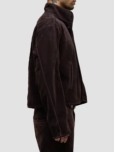 Hudson Jeans Men's Faux-Suede Jacket - Dark Brown - Size XXL | Thumbnail 4 Hudson Jeans Men's Faux-Suede Jacket - Dark Brown - Size XXL | Thumbnail 4
