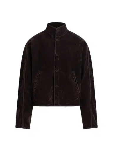 Hudson Jeans Men's Faux-Suede Jacket - Dark Brown - Size XXL | Thumbnail 1 Hudson Jeans Men's Faux-Suede Jacket - Dark Brown - Size XXL | Thumbnail 1
