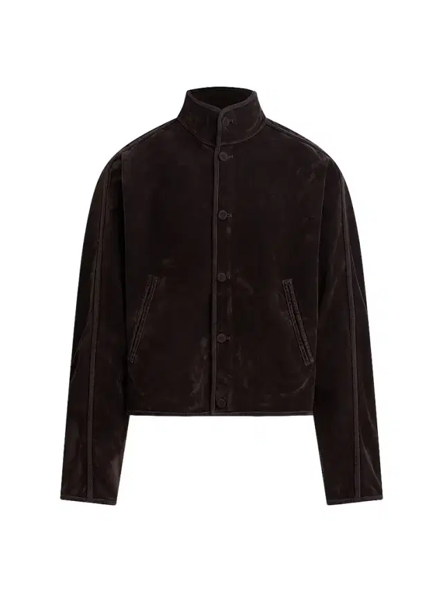 Hudson Jeans Men's Faux-Suede Jacket - Dark Brown - Size XXL