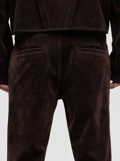 Hudson Jeans Men's Walker Faux-Suede Trousers - Dark Brown - Size 40 | Thumbnail 6 Hudson Jeans Men's Walker Faux-Suede Trousers - Dark Brown - Size 40 | Thumbnail 6