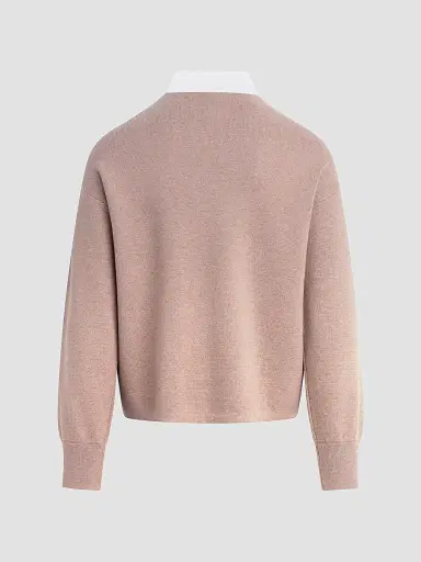 Hudson Jeans Men's Contrast-Collar Long-Sleeve Polo Sweater | Thumbnail 7 Hudson Jeans Men's Contrast-Collar Long-Sleeve Polo Sweater | Thumbnail 7