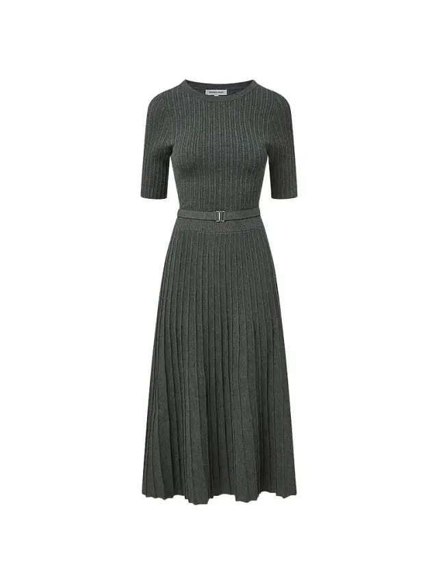 Veronica Beard Women's Elthea Knit Midi Dress - Charcoal Heather Grey