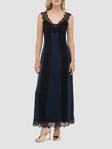 Hill House Home Women's The Winsome Dress - Midnight Navy | Thumbnail 2