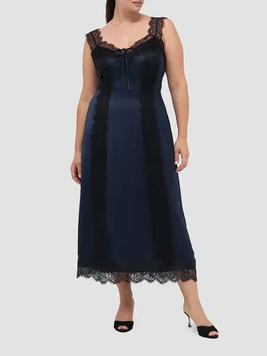 Hill House Home Women's The Winsome Dress - Midnight Navy | Thumbnail 4