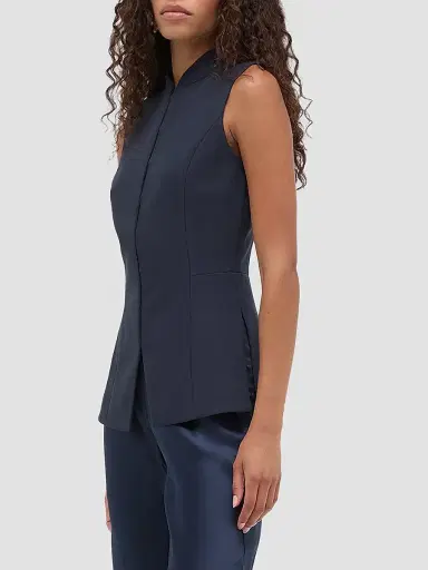 Hill House Home Women's The Katrina Top - Midnight Navy | Thumbnail 4