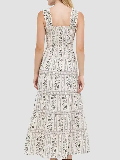 Hill House Home Women's The Goldie Nap Dress - Kelmscott Ribbon Stripe | Thumbnail 4