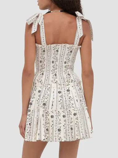 Hill House Home Women's The Ribbon Charlotte Nap Dress - Kelmscott Ribbon Stripe | Thumbnail 4