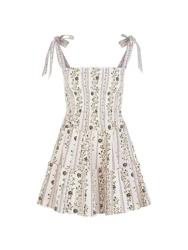 Hill House Home Women's The Ribbon Charlotte Nap Dress - Kelmscott Ribbon Stripe