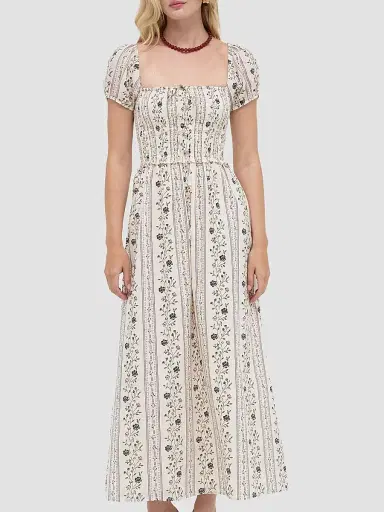Hill House Home Women's The Aster Nap Dress - Kelmscott Ribbon Stripe | Thumbnail 2