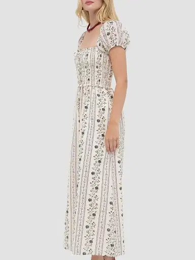 Hill House Home Women's The Aster Nap Dress - Kelmscott Ribbon Stripe | Thumbnail 3