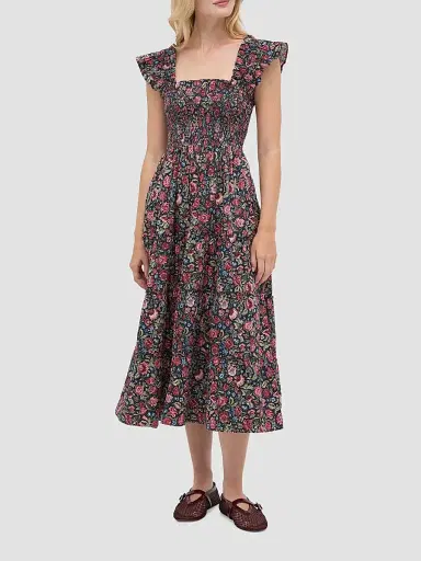 Hill House Home Women's The Ellie Nap Dress - Jacobean Sprig | Thumbnail 2