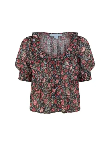 Hill House Home Women's The Camri Top - Jacobean Sprig | Thumbnail 1