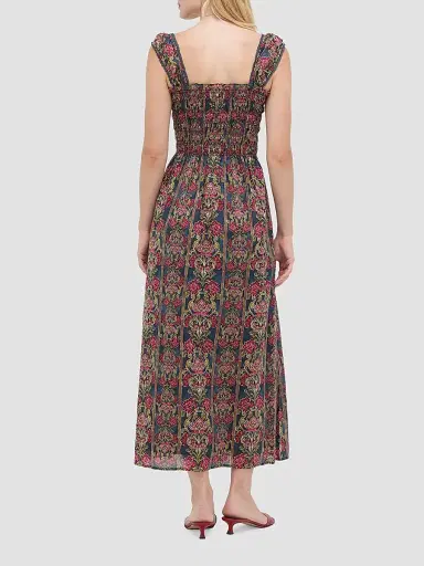 Hill House Home Women's The Harper Nap Dress - Stowell Medallion Stripe | Thumbnail 3