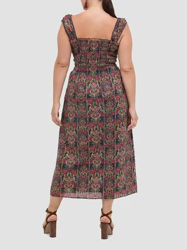 Hill House Home Women's The Harper Nap Dress - Stowell Medallion Stripe | Thumbnail 5