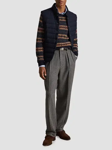 Polo Ralph Lauren Men's Stanwood Wool-Blend Brushed Down Vest | Thumbnail 2