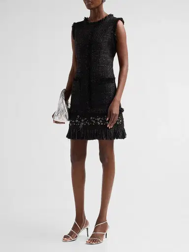 Kobi Halperin Women's Rives Sequin-Embellished Tweed A-Line Mini Dress | Thumbnail 4 Kobi Halperin Women's Rives Sequin-Embellished Tweed A-Line Mini Dress | Thumbnail 4