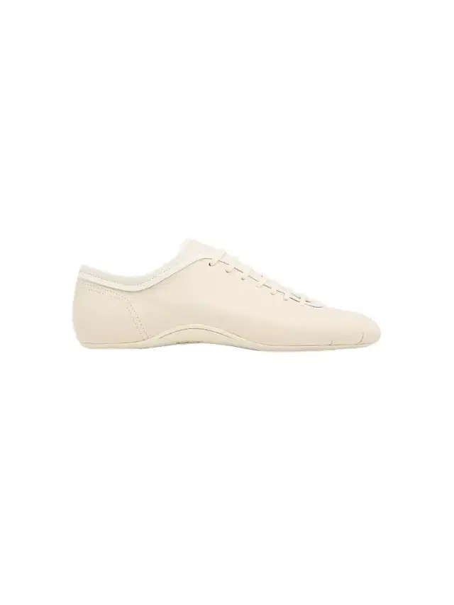 Dries Van Noten Women's Leather Ballerina Sneakers - Pearl