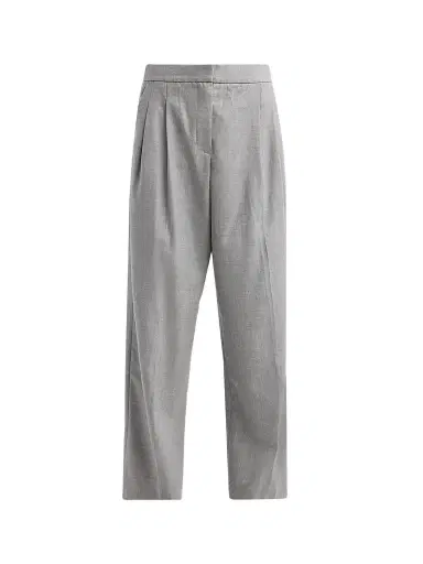 Ronny Kobo Women's Hayes Pleated Pants - Light Grey | Thumbnail 1