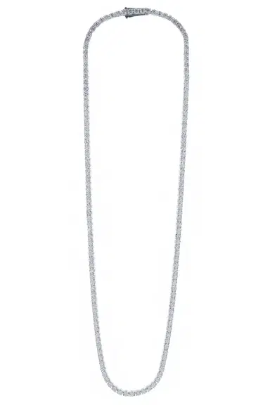 WITH LOVE TRAVEL Lab-Grown Diamond Tennis Necklace | Thumbnail 1
